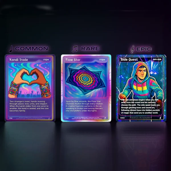 3 Card Rarity - Mockup Collector Bundle 5× 10 Card Packs